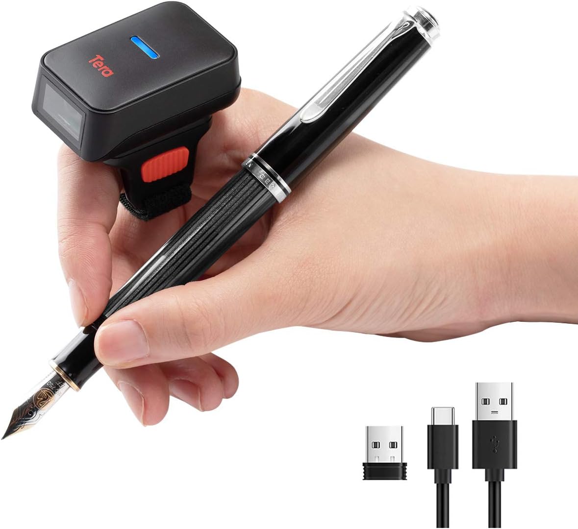 Wireless Ring Barcode Scanner with Bluetooth Q29826