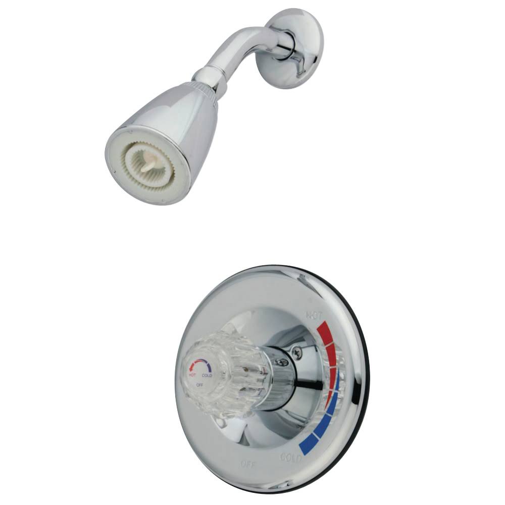 Chrome Shower Combination with Single Acrylic Handle X673