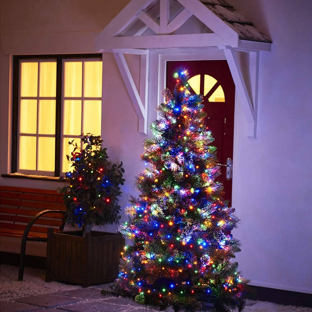 600LED Solar Christmas Lights Outdoor Waterproof 206.7ft 8 Modes F804432
