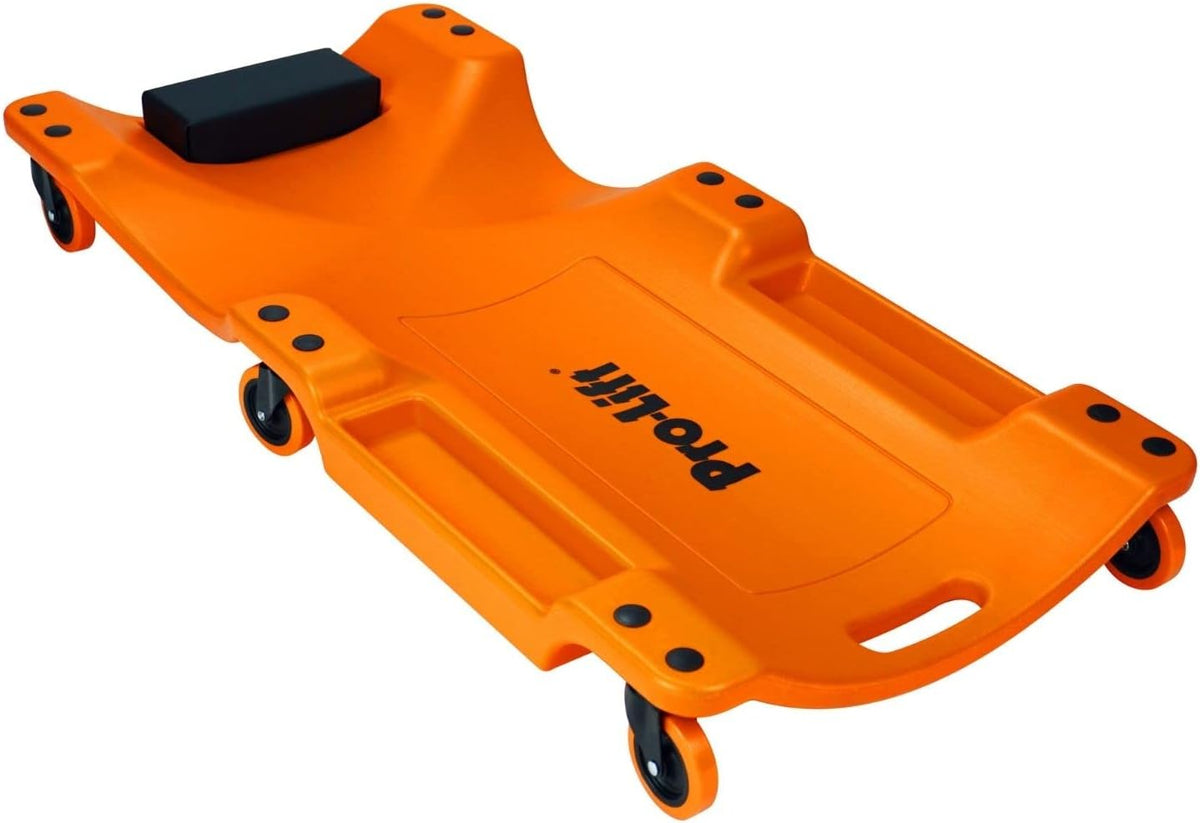 40 Inch Ergonomic HDPE Mechanic Creeper with Padded Headrest A183898