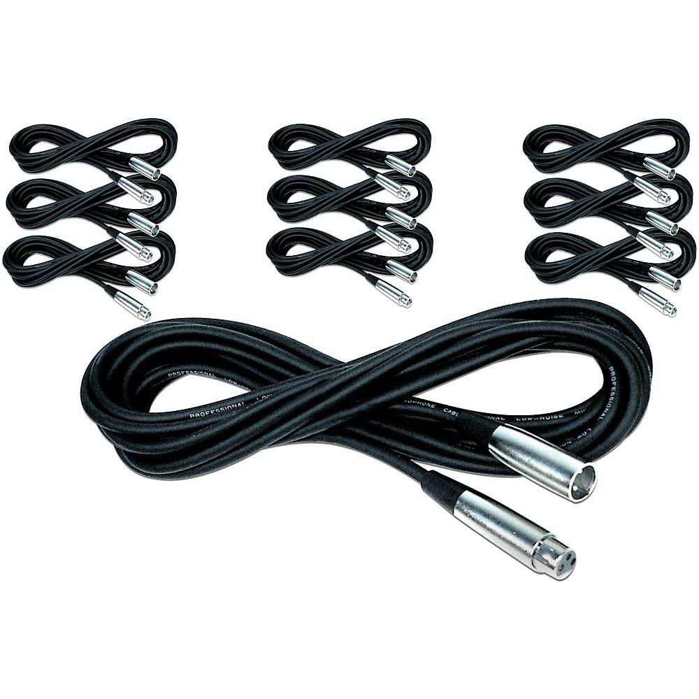Lo-Z Microphone Cable 20 ft 10-Pack Q9923