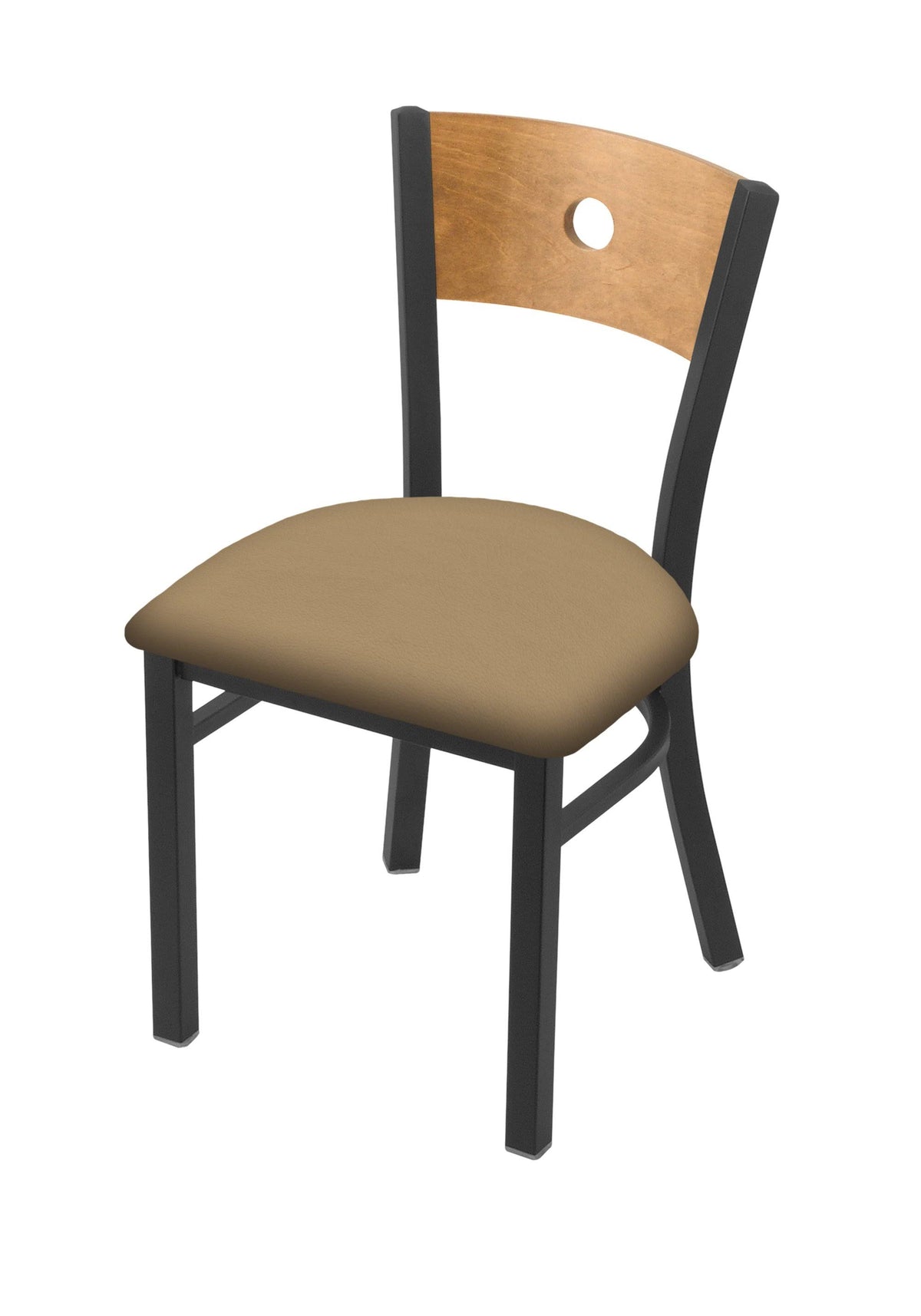 Chair with Pewter Finish and Canter Sand Seat P804