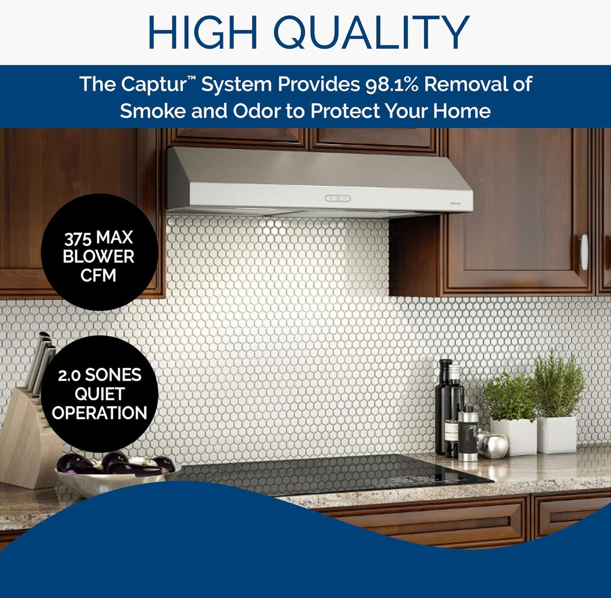 Stainless Steel Range Hood with Light U396119