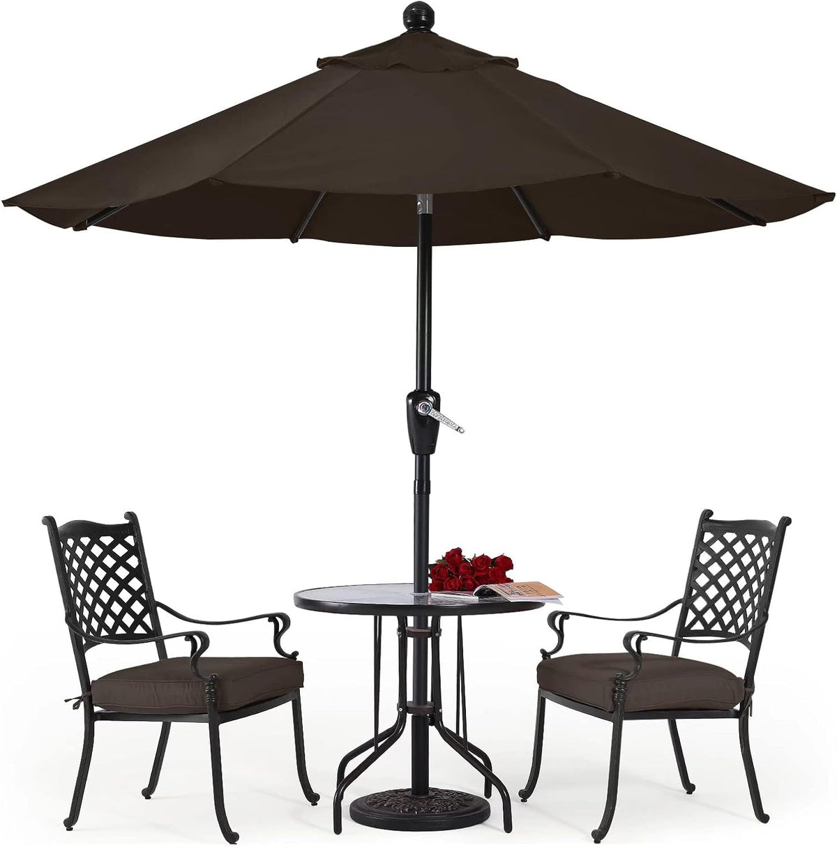 10' Patio Umbrella with Push Button Tilt G180