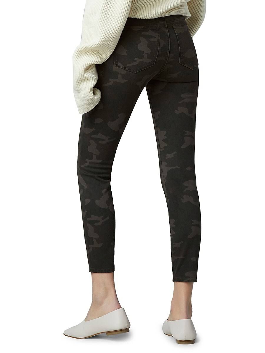 Skinny Mid Rise Crop 32 Dark Camo V897
