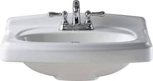 White Pedestal Sink N71501
