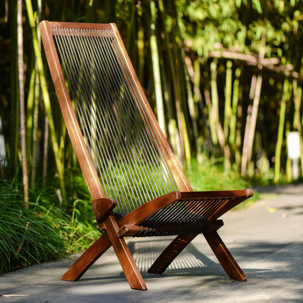 Folding Wooden Outdoor Lounge Chair C500003