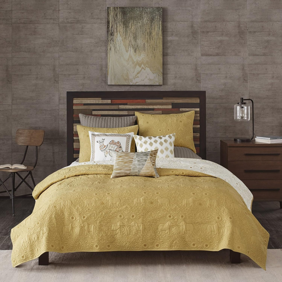 Navy 3 Piece King Coverlet Mini Set E58638