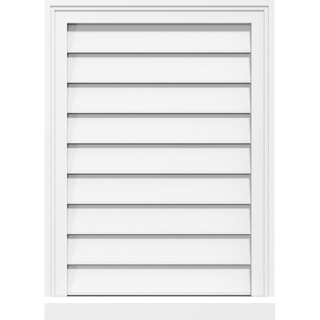 Vertical Surface Mount PVC Gable Vent D55904