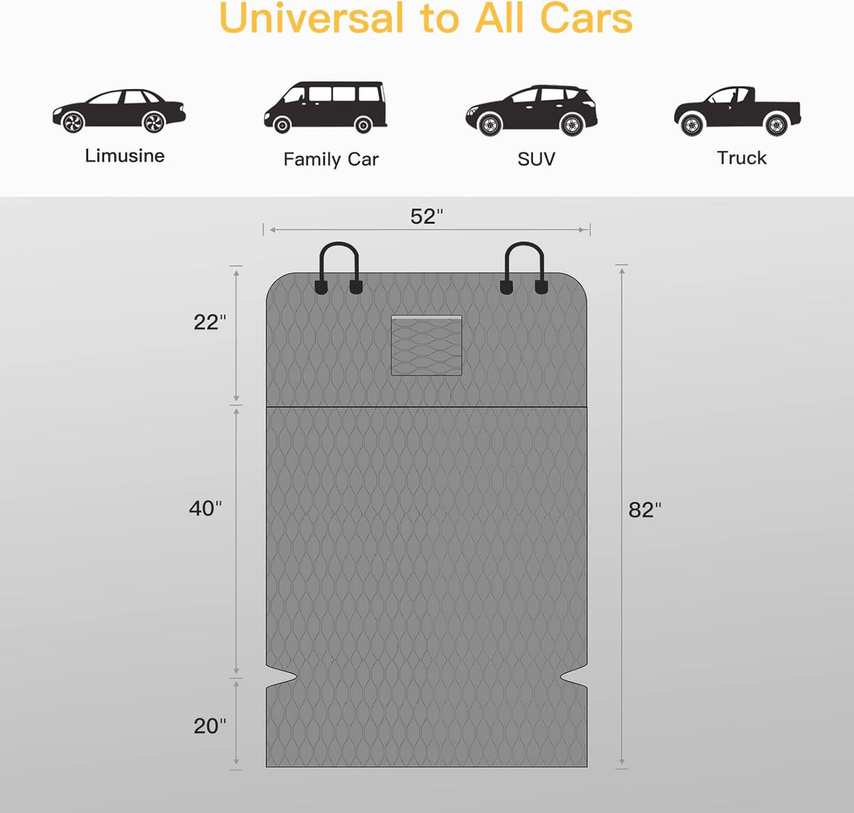 Black Water Resistant SUV Cargo Liner Y484519