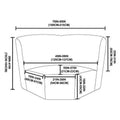 Velvet Stretch Corner Sofa Cover W420