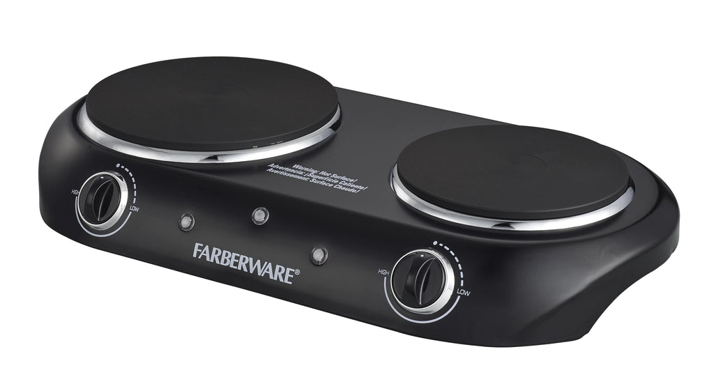 Black Double Burner Electric Cooktop L17625