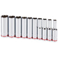 1/4 in. Drive SAE Chrome Deep Socket Set, 10-Piece S75875