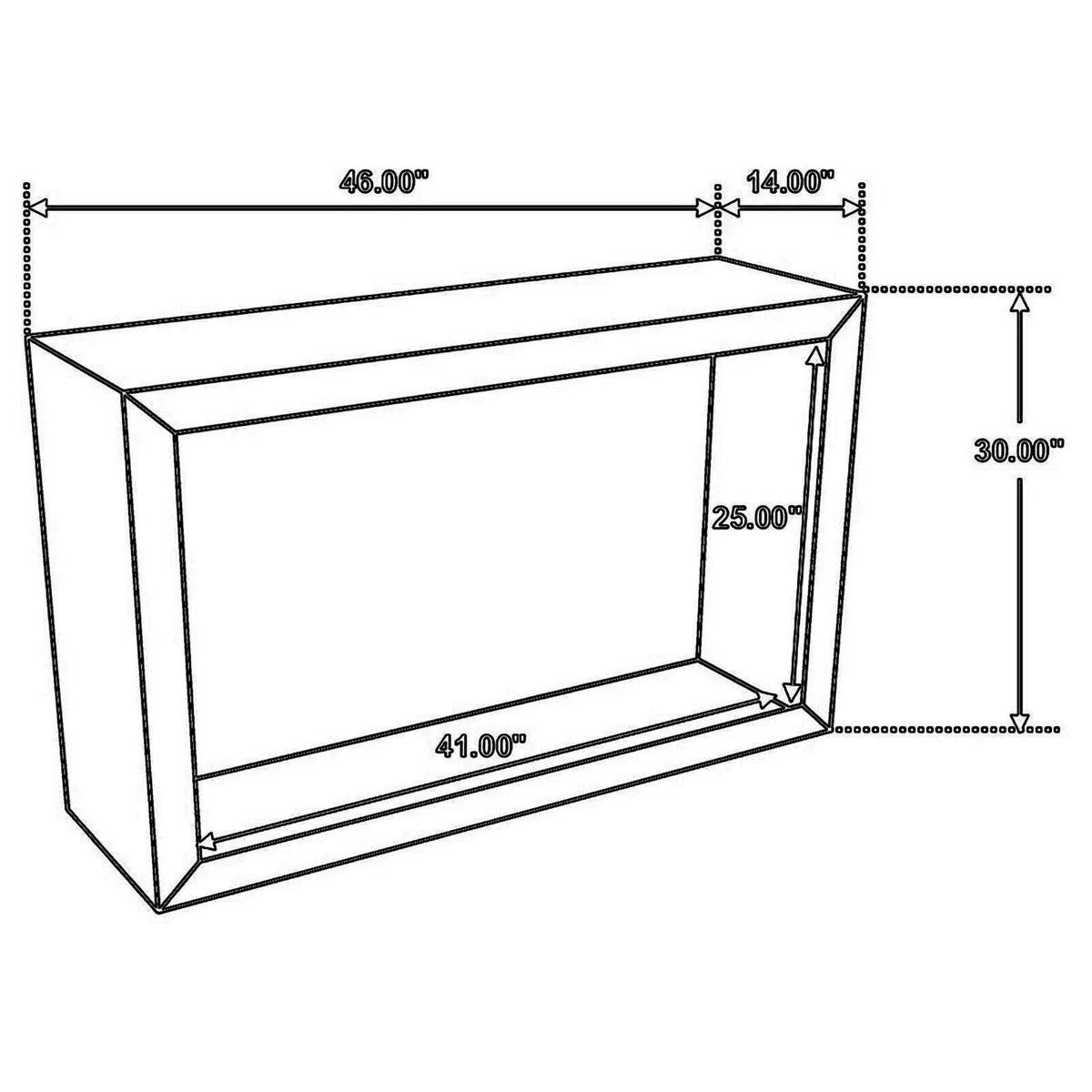 46 Inch Brown Mango Wood Console Table K93144