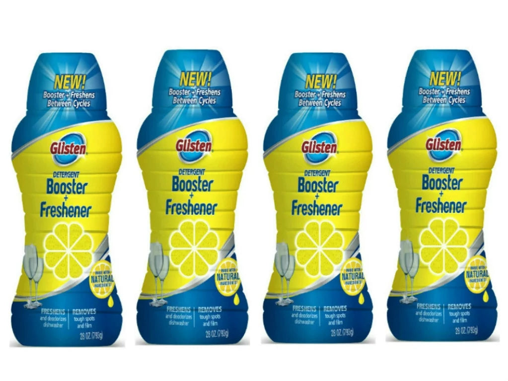 Dishwasher Detergent Booster + Freshener, 28 oz, 4 Bottles I3506