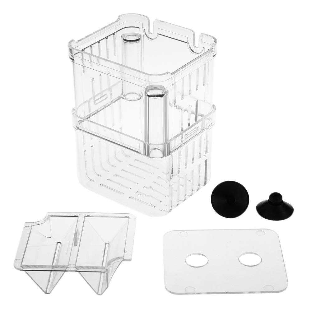 Aquarium Fish Breeder Box Plastic Isolation Hatching Incubator Box Z45354