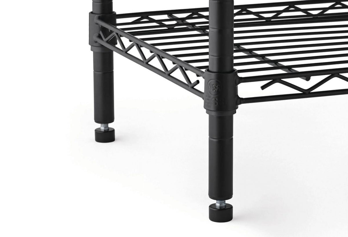 Steel 4-Tier Storage Shelf Unit White C505942
