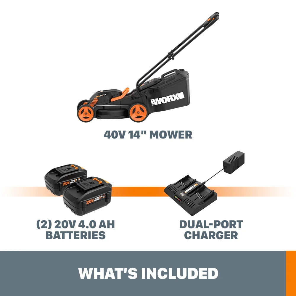 40V 14 Cordless Lawn Mower S958