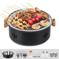 Charcoal BBQ Grill Portable Camping Grill Black M5171