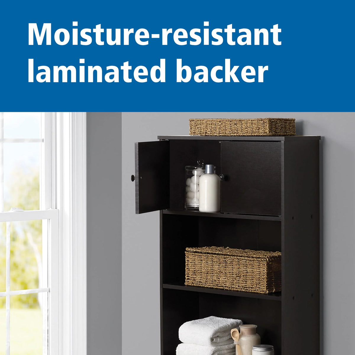 White 3-Shelf Bathroom Space Saver I7904