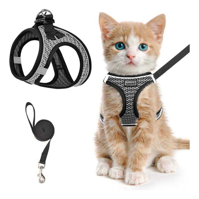 Tactical Cat Harness Soft Mesh Adjustable Pet Vest Harness W5172