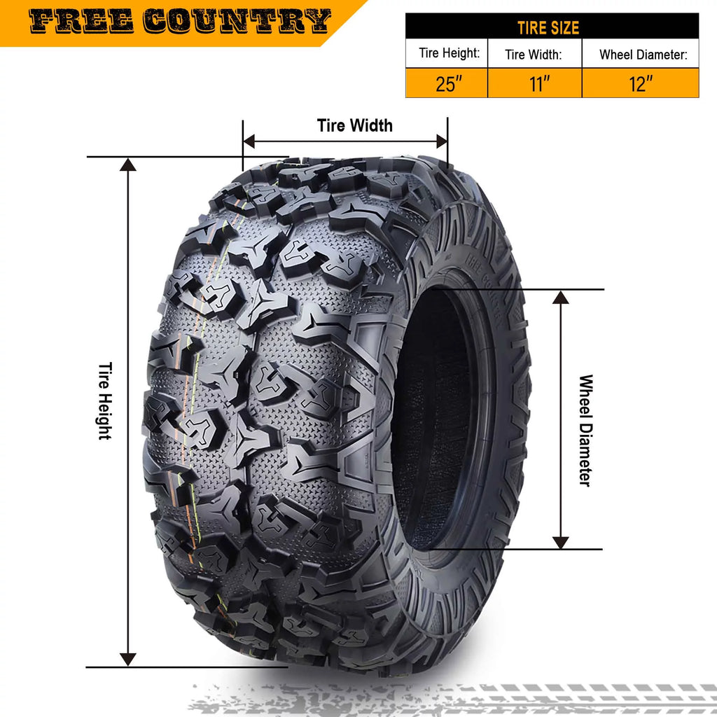 8PR ATV/UTV Tires 25x11x12 F928