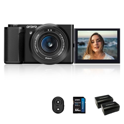 5K Digital Camera 64MP Autofocus 12X Optical Zoom Compact Camera G657