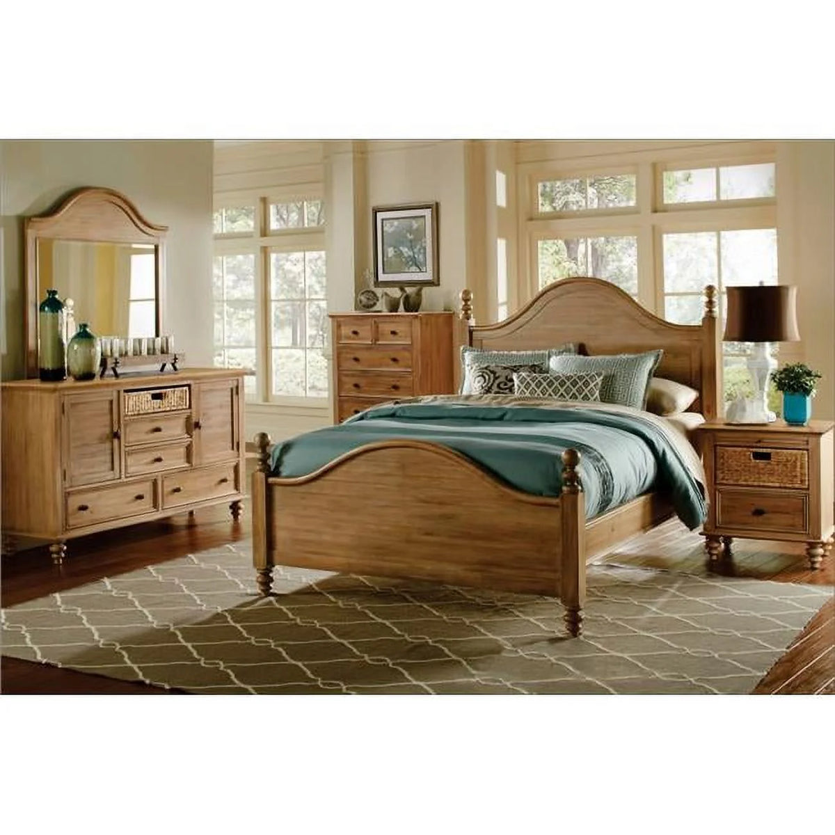 King 5 Piece Maple Bedroom Set M1597