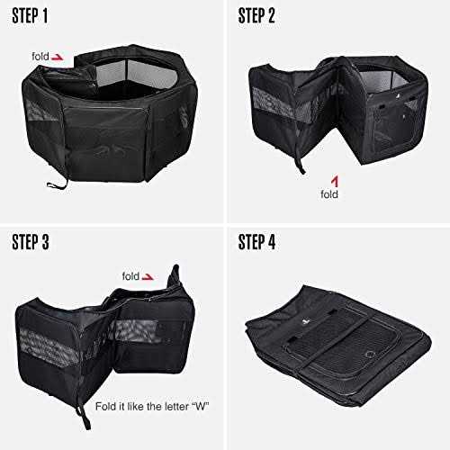 Portable Foldable Pet Playpen 600D Oxford Cloth T691448
