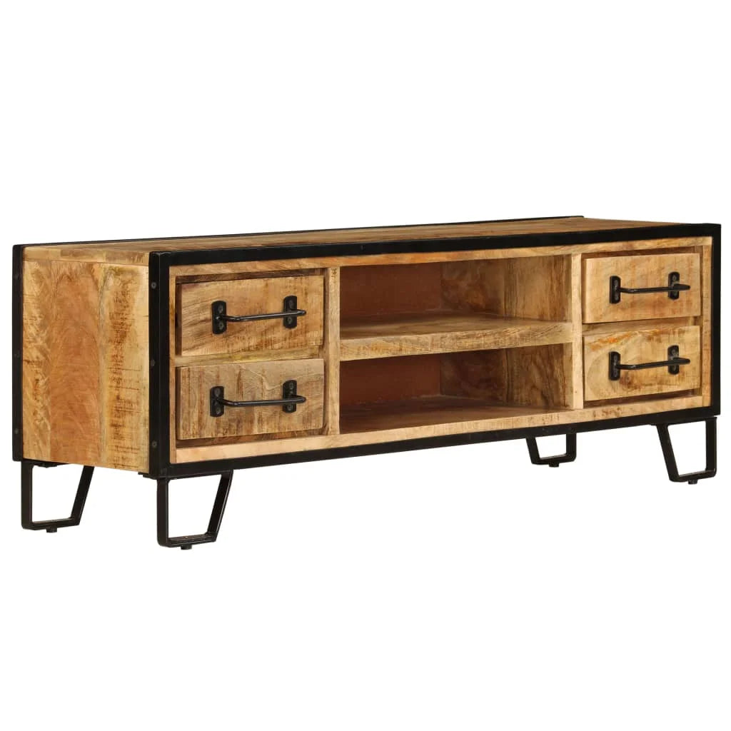 TV Cabinet with Drawers Solid Mango Wood C990