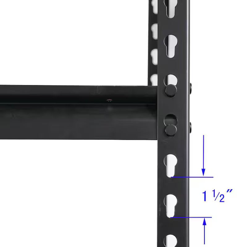 White 5-Tier Adjustable Steel Storage Rack K3629