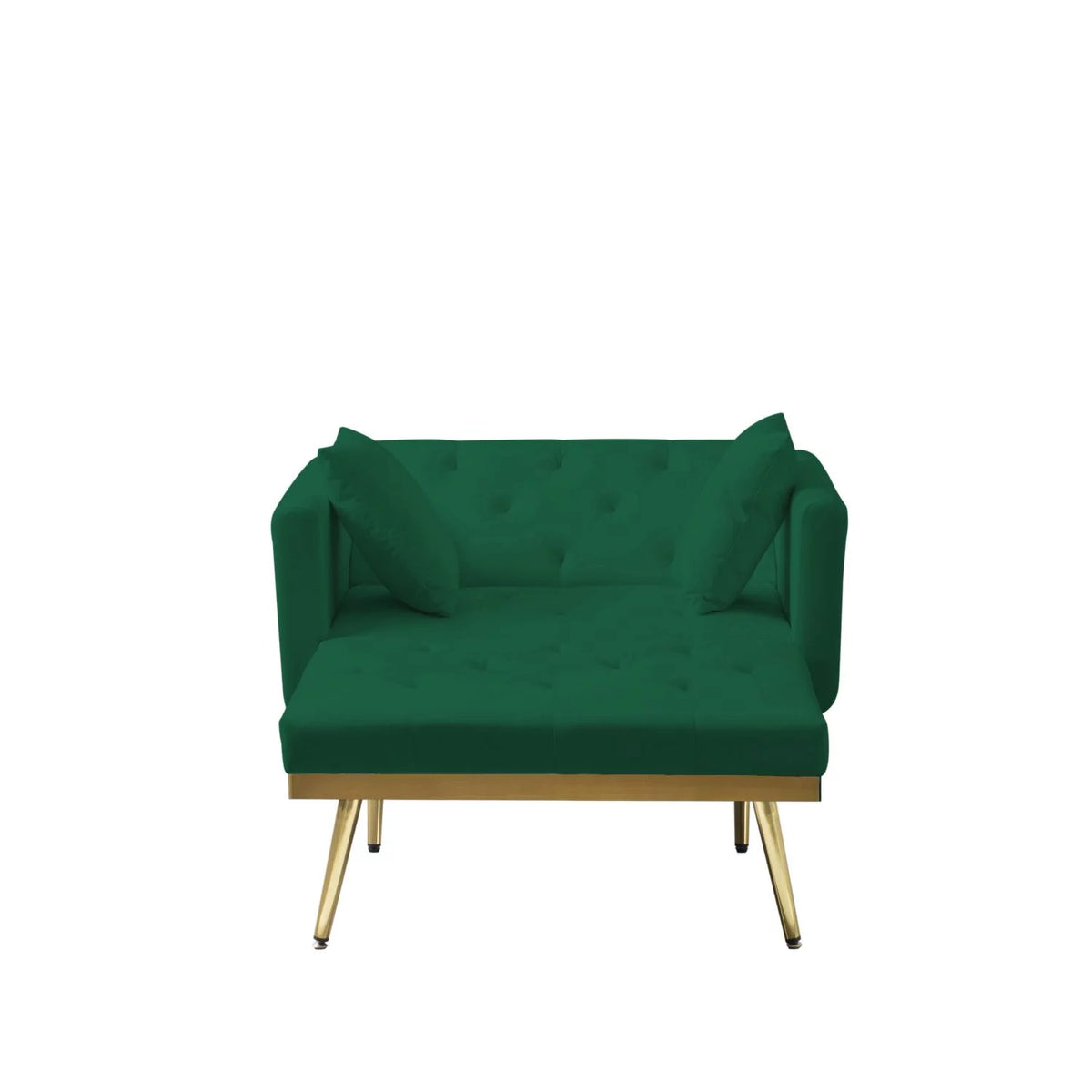 Green Convertible Chaise Lounge Sofa Bed T354400