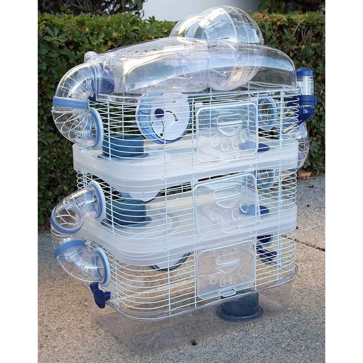 4-Tier Acrylic Hamster Cage with Running Ball K99794