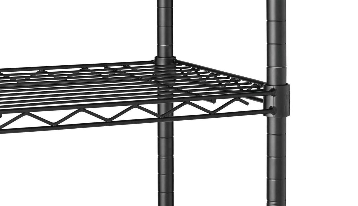 Steel 4-Tier Storage Shelf Unit White C505942