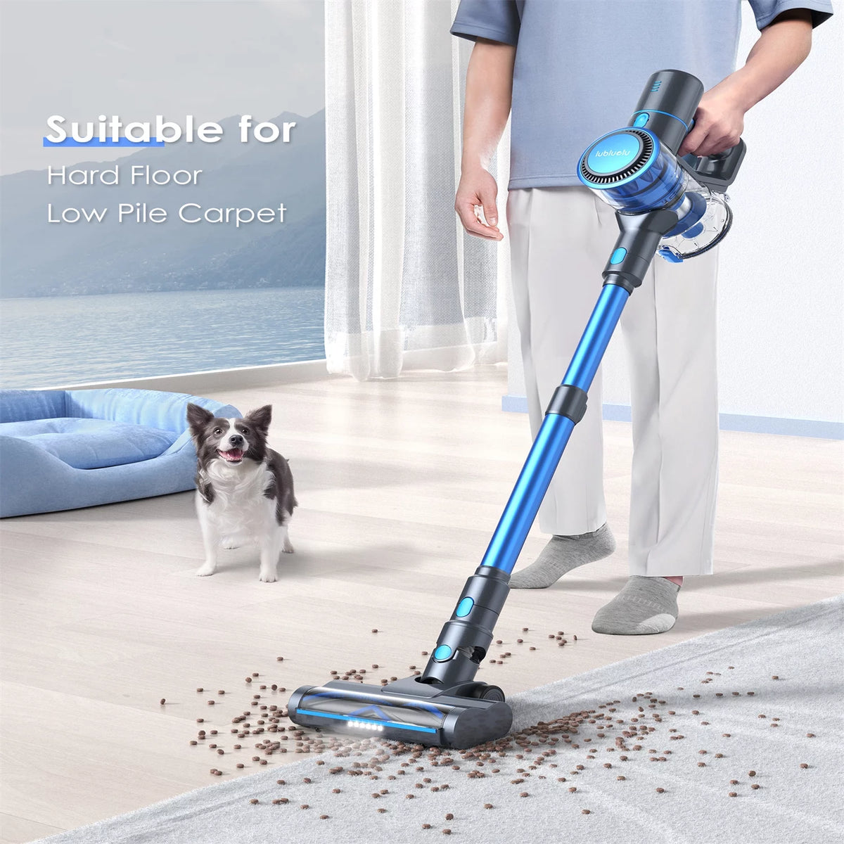 Cordless Stick Vacuum Cleaner Blue O6200