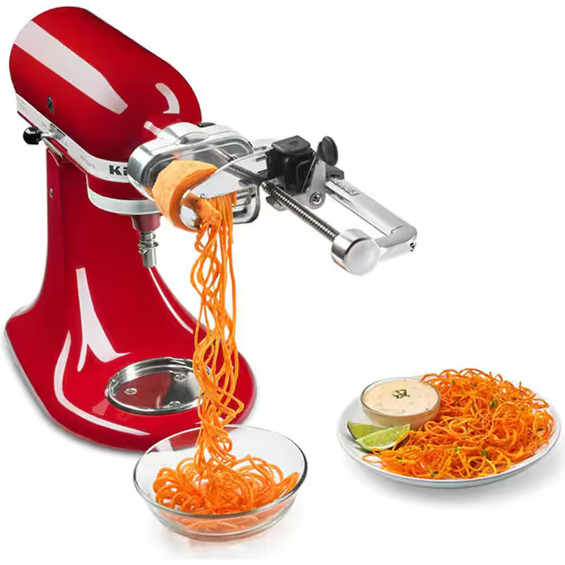7-Blade Spiralizer with Peel Core And Slice Attachment D201