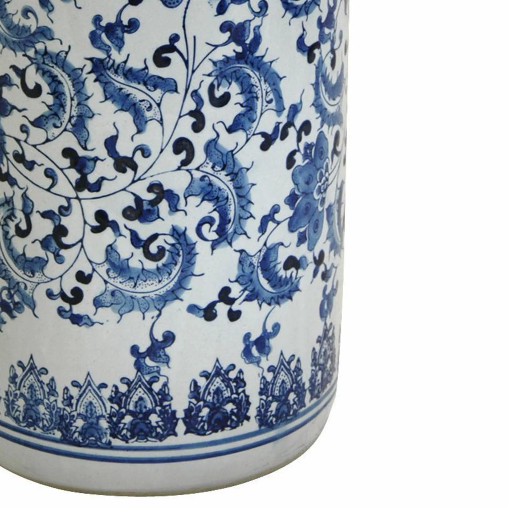 Blue & White Umbrella Stand D448279