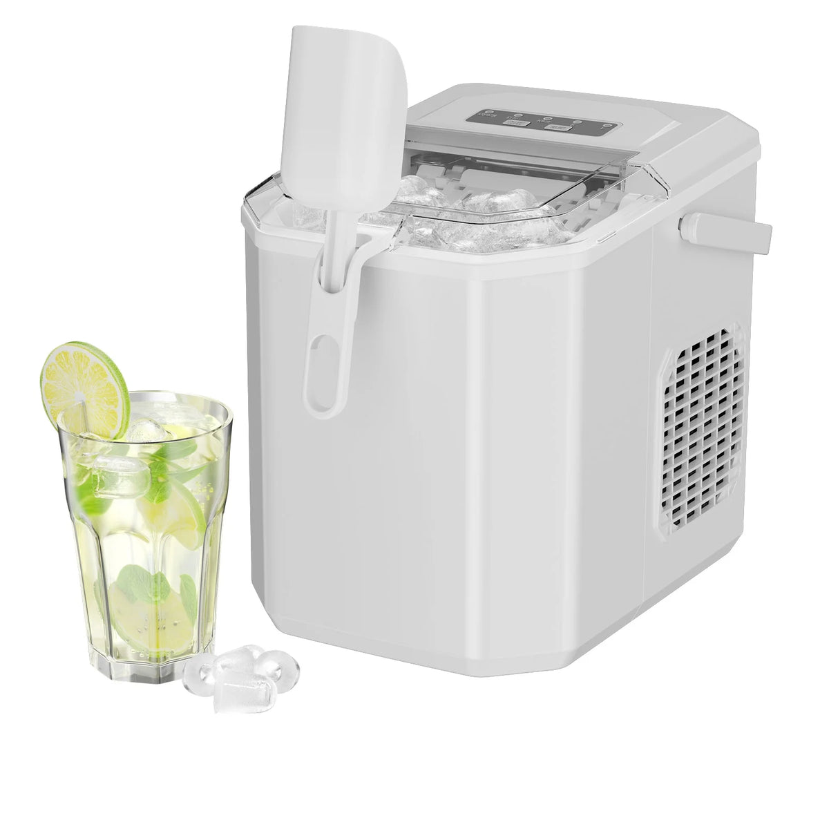 Portable Countertop Ice Maker 9 Cubes 26lbs/24H Silver C5767