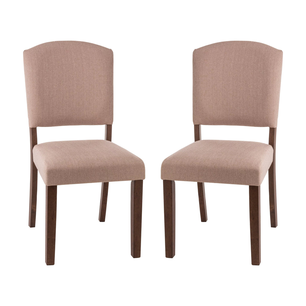 Wood Parson Dining Chair, Set of 2, Oyster Beige H366