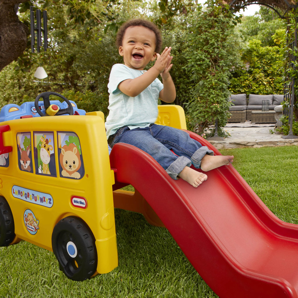 School Bus Climber and Slide with Interactive Dashboard Q836644