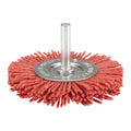 3 in. 80 Grit Nylon Abrasive Wheel with 1/4 in. Shank Y118