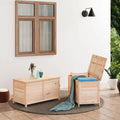Fir Wood Outdoor Storage Box S61869