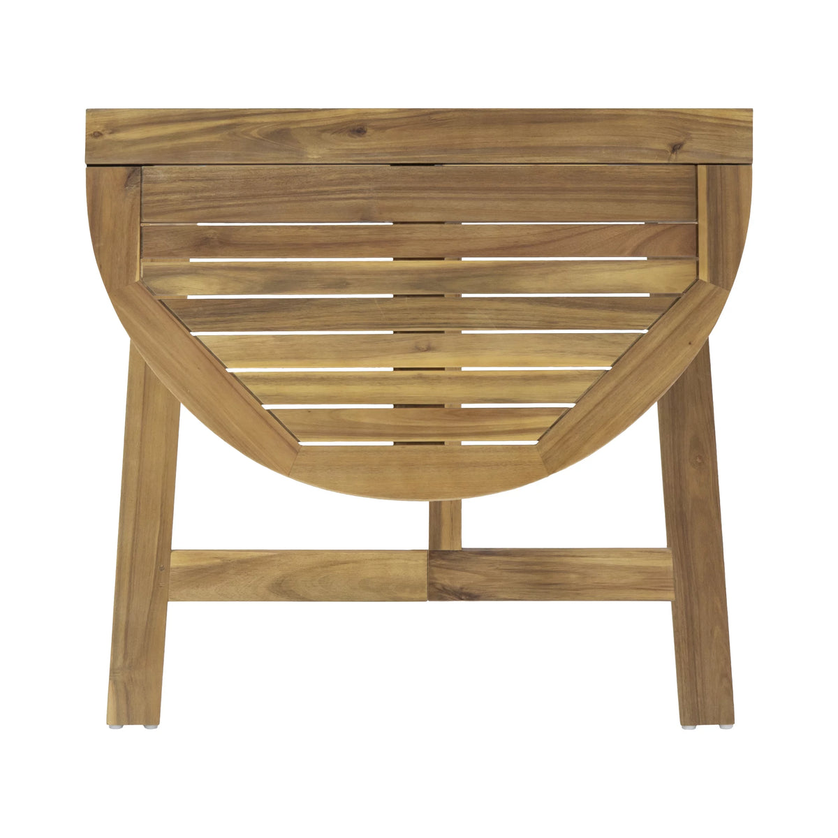 Acacia Wood Half Round Folding Bistro Table W493