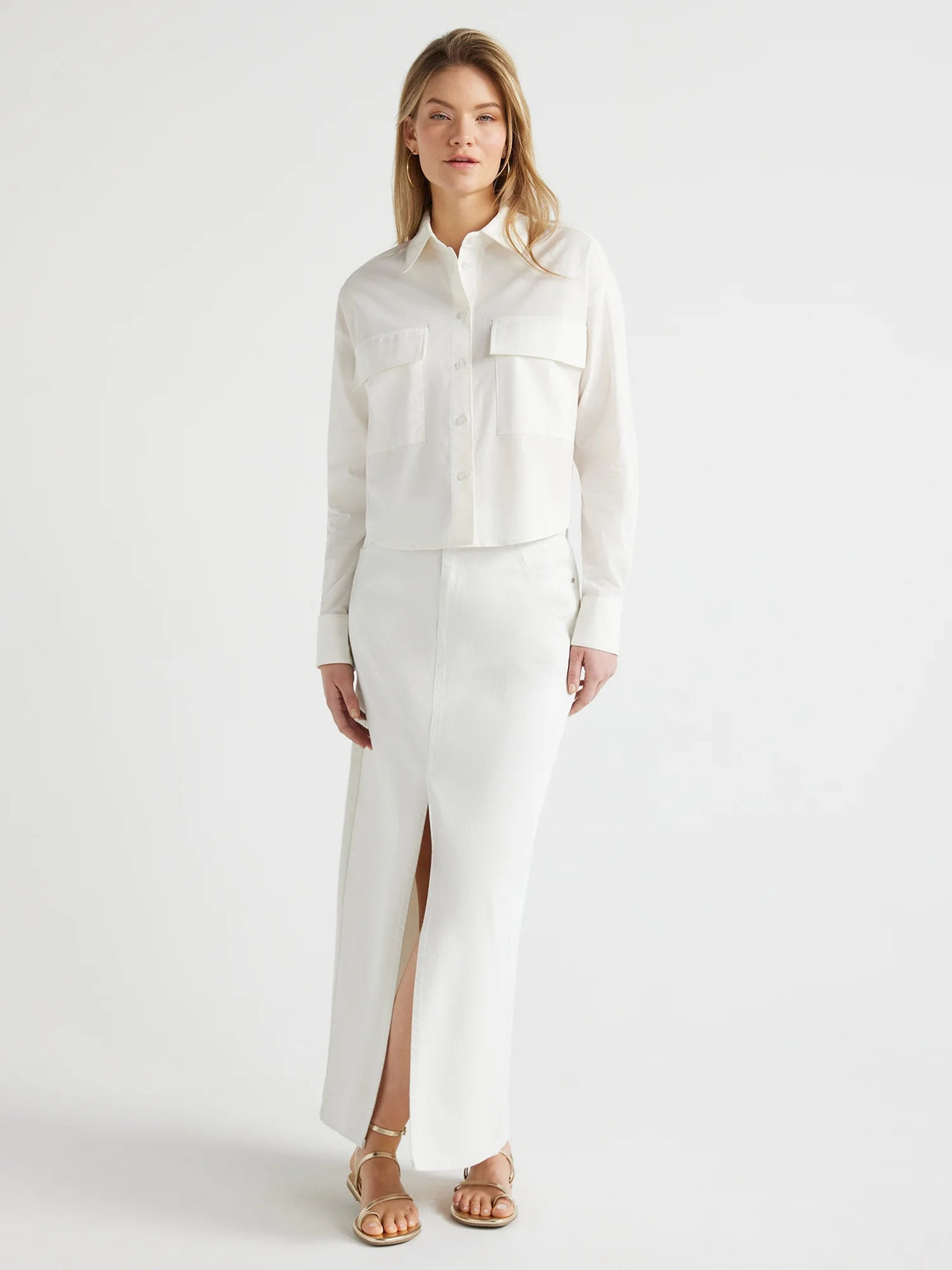 Women's Maxi Jean Skirt N17619