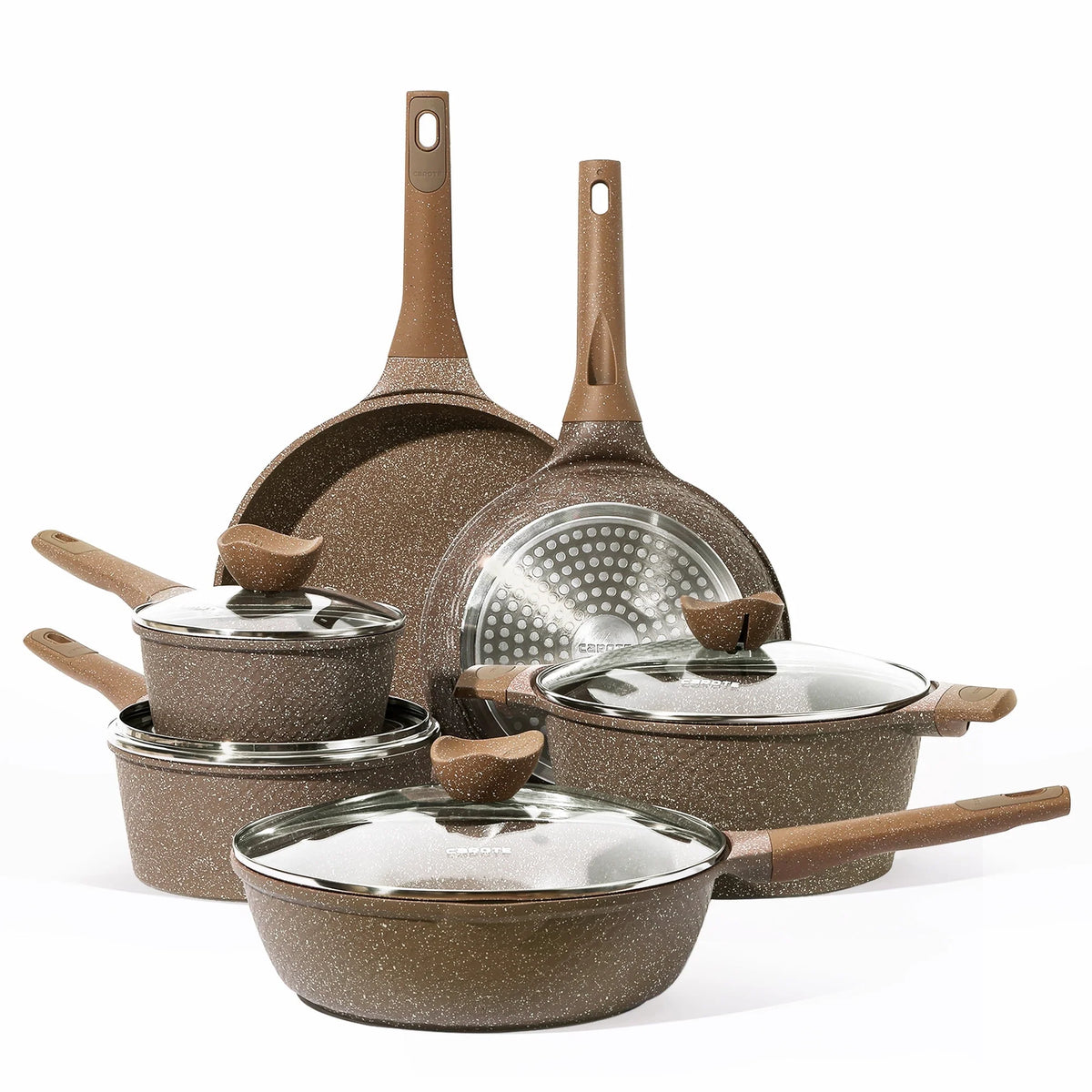 10 Pcs Nonstick Granite Cookware Set M27420