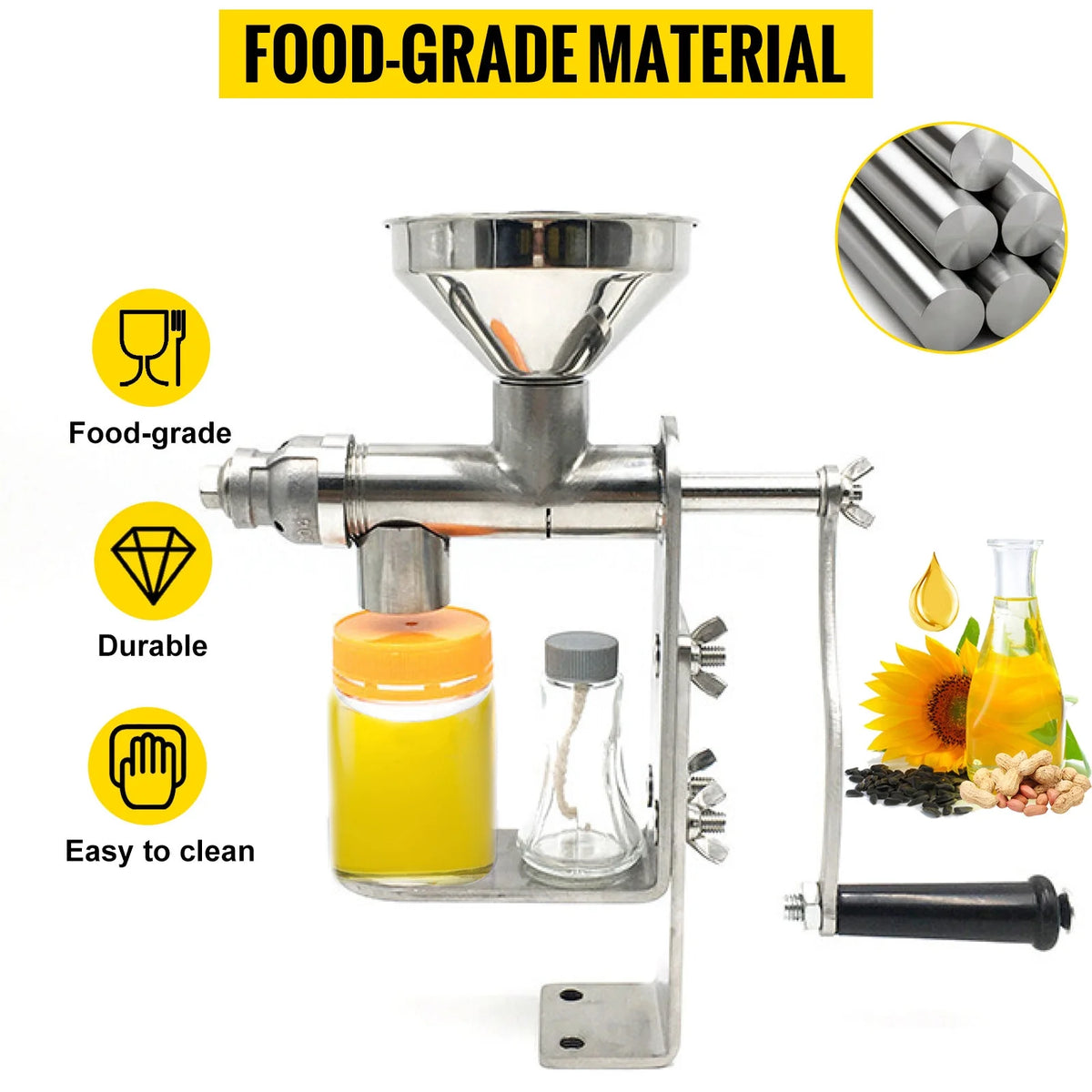 Manual Oil Press Machine Stainless Steel D8789