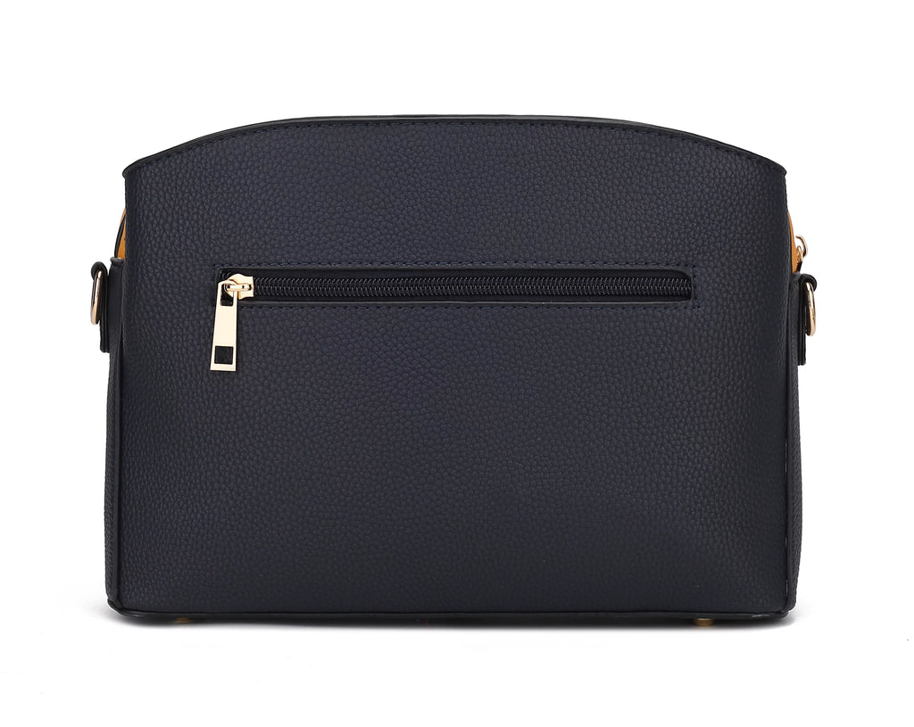 White Vegan Leather Crossbody Bag W847