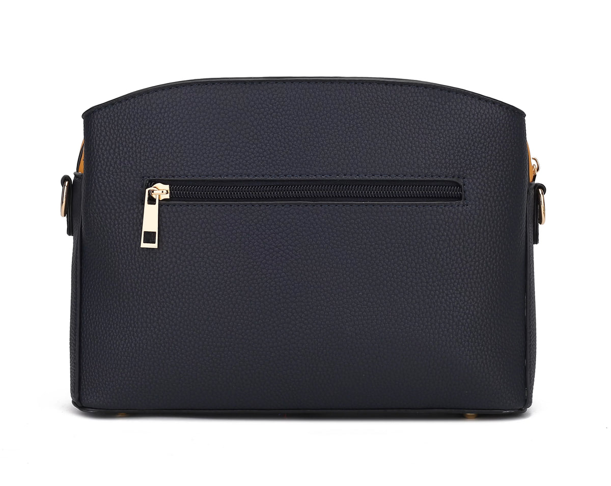White Vegan Leather Crossbody Bag W847