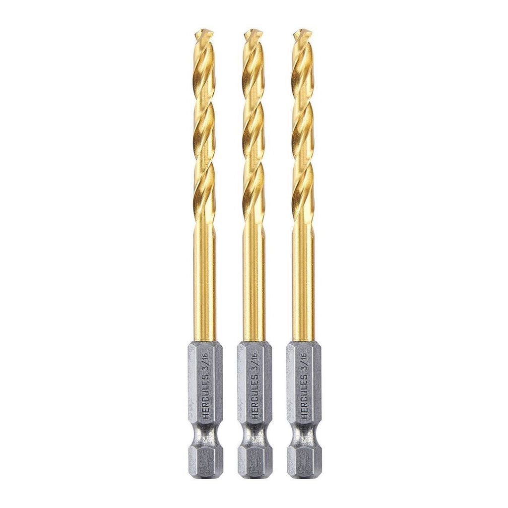 3/16 in. Titanium Drill Bit Set, 3-Piece M1514