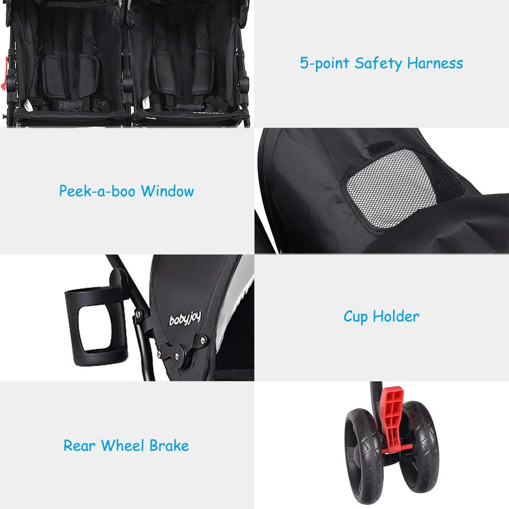 Foldable Twin Double Stroller O908